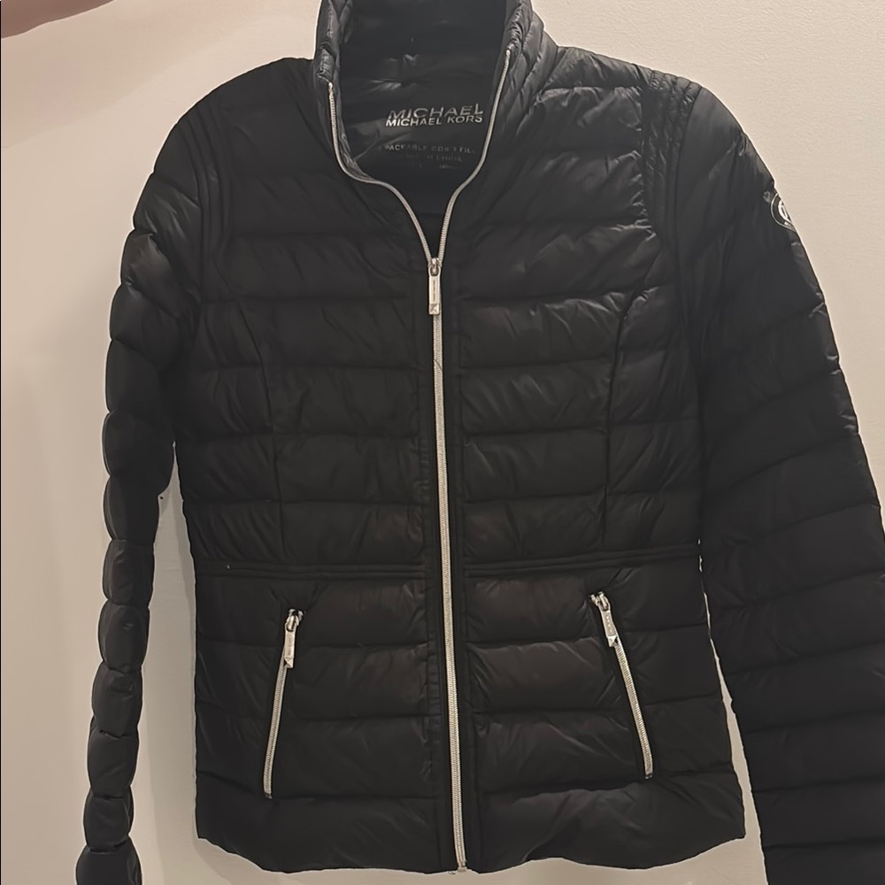 Michael Kors Quilted Black Jacket